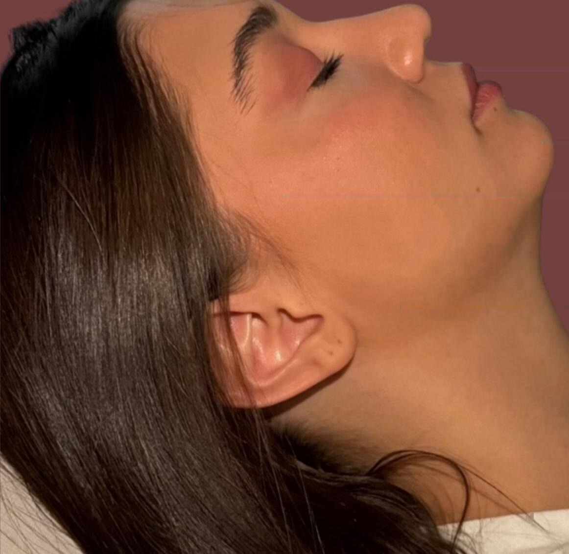 Análise facial · Leitura de perfil e linha do pescoço